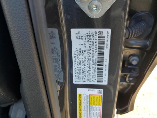 2HGFE2F56PH558596 - 2023 HONDA CIVIC SPORT CHARCOAL photo 12