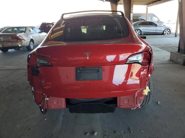 7SAYGDEE0PA171093 - 2023 TESLA MODEL Y Czerwony zdjęcie 6