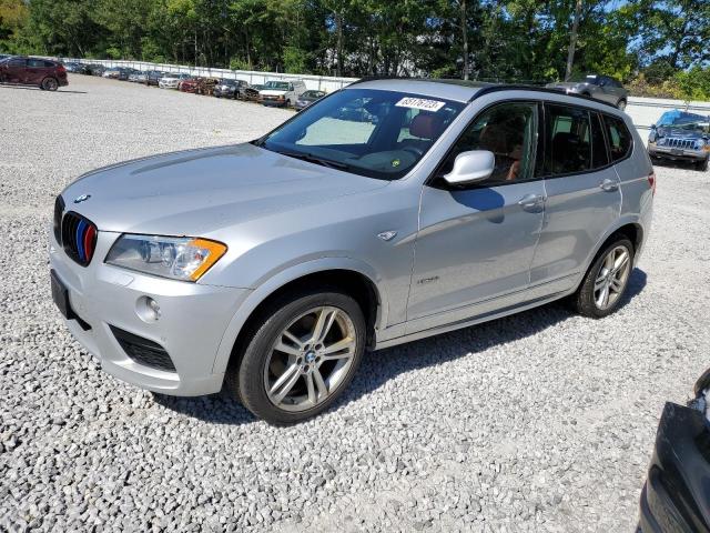 5UXWX7C52E0E80606 - 2014 BMW X3 XDRIVE35I SILVER photo 1