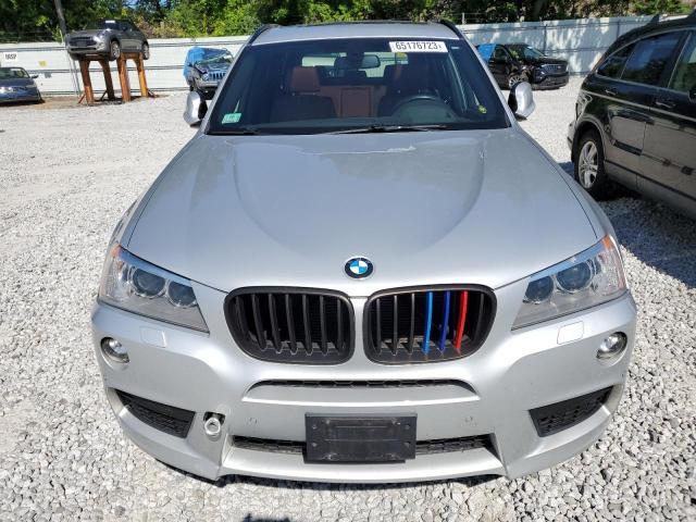 5UXWX7C52E0E80606 - 2014 BMW X3 XDRIVE35I SILVER photo 5