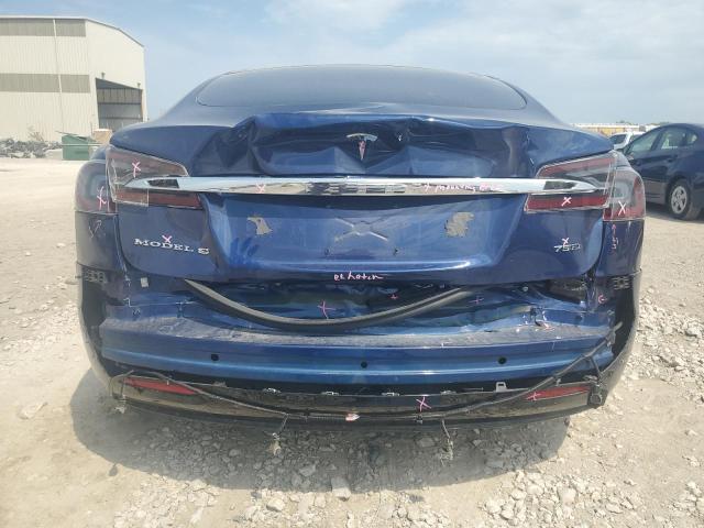 5YJSA1E28JF274135 - 2018 TESLA MODEL S 蓝色 照片 6