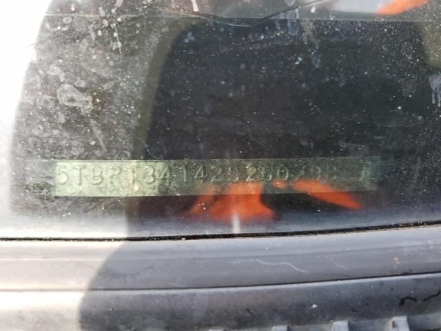 5TBRT34142S260798 - 2002 TOYOTA TUNDRA ACCESS CAB ვერცხლისფერი ფოტო 12