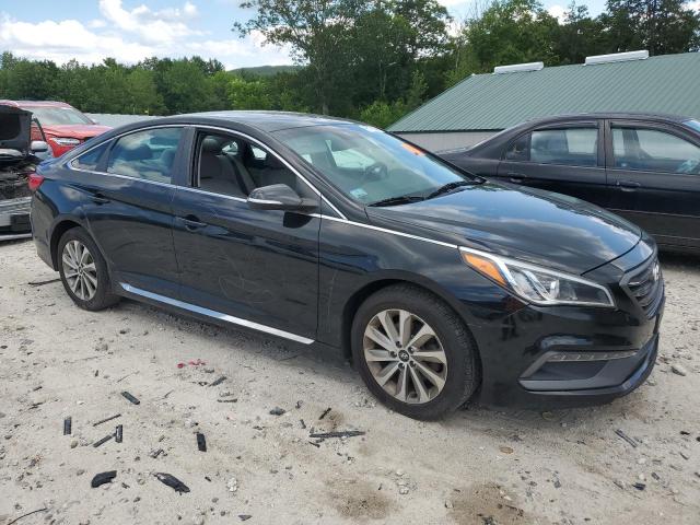 5NPE34AFXHH541241 - 2017 HYUNDAI SONATA SPORT შავი ფოტო 4