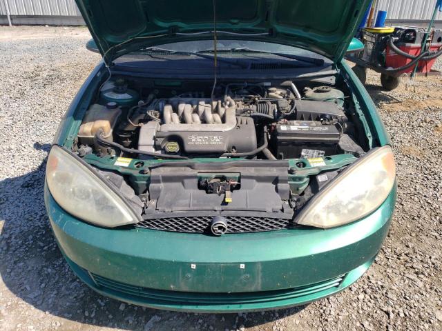 1ZWFT61L925612242 - 2002 MERCURY COUGAR V6 GREEN photo 11