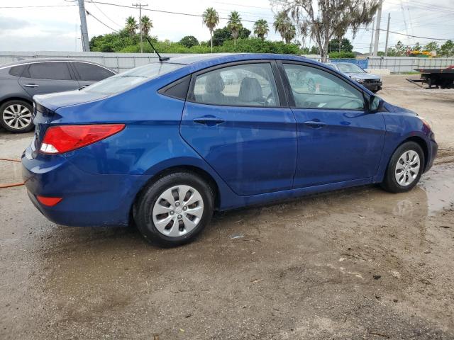 KMHCT4AE3GU073030 - 2016 HYUNDAI ACCENT SE BLUE photo 3