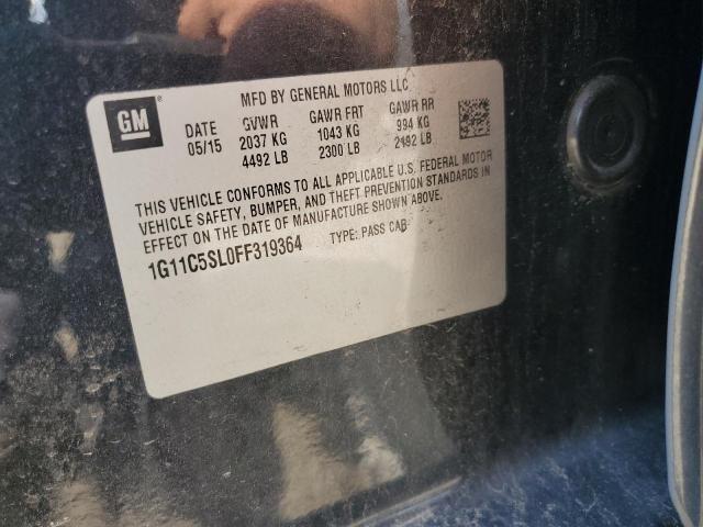 1G11C5SL0FF319364 - 2015 CHEVROLET MALIBU 1LT BLACK photo 13