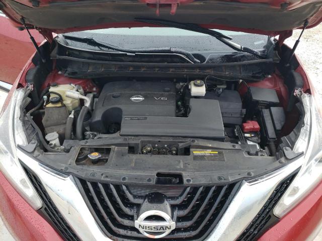 5N1AZ2MH3FN256324 - 2015 NISSAN MURANO S RED photo 11