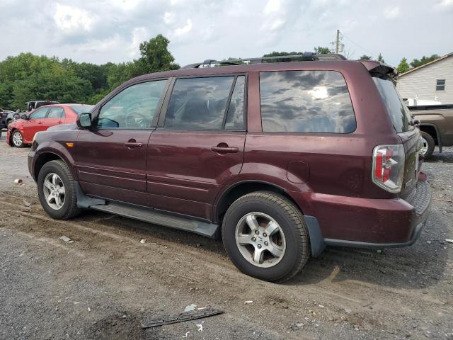 5FNYF28707B015866 - 2007 HONDA PILOT EXL BURGUNDY photo 2