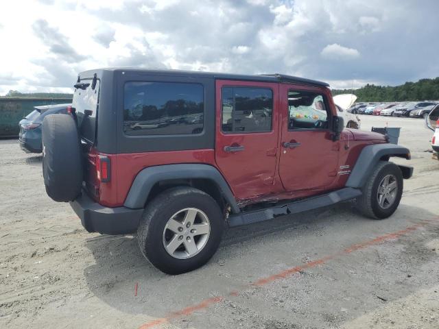 1C4BJWDG4DL520450 - 2013 JEEP WRANGLER UNLIMITED SPORT RED photo 3
