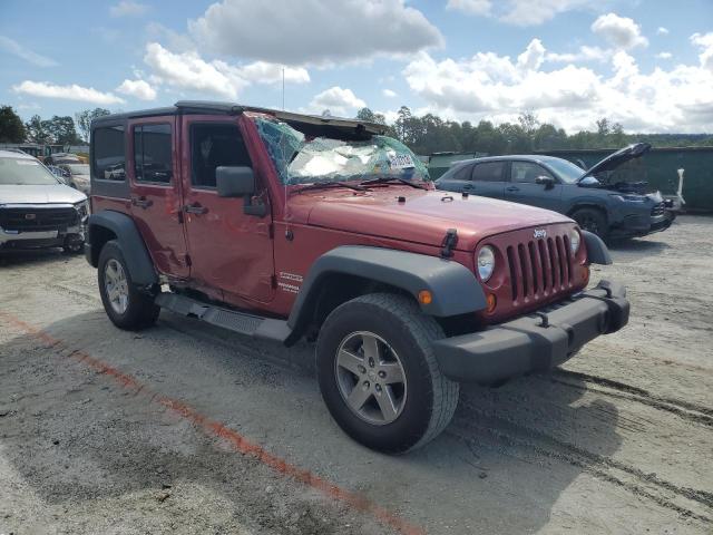 1C4BJWDG4DL520450 - 2013 JEEP WRANGLER UNLIMITED SPORT RED photo 4