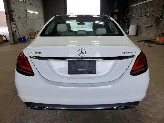55SWF8EBXKU288744 - 2019 MERCEDES-BENZ C 300 4MATIC WHITE photo 6