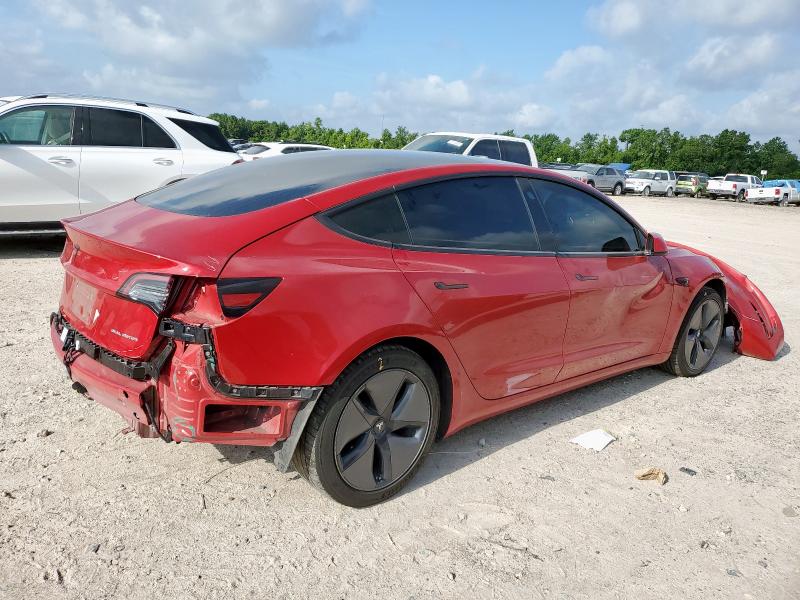 5YJ3E1EB4LF801616 - 2020 TESLA MODEL 3 წითელი ფოტო 3