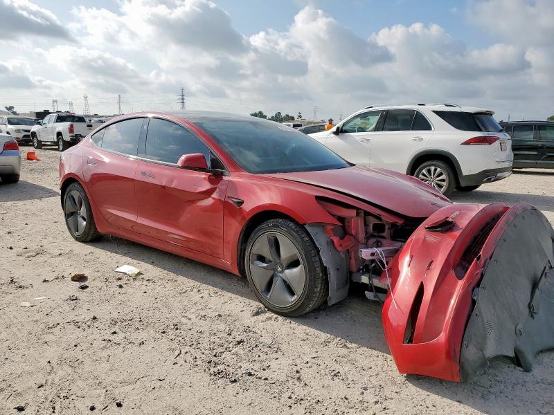 5YJ3E1EB4LF801616 - 2020 TESLA MODEL 3 წითელი ფოტო 4