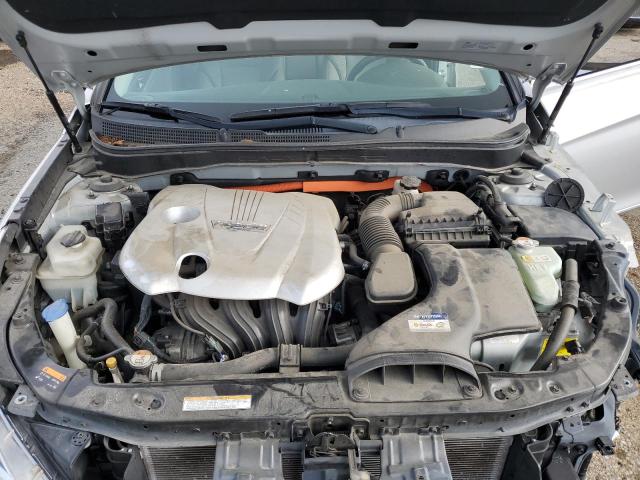 KMHEC4A4XFA138357 - 2015 HYUNDAI SONATA HYBRID SILVER photo 11