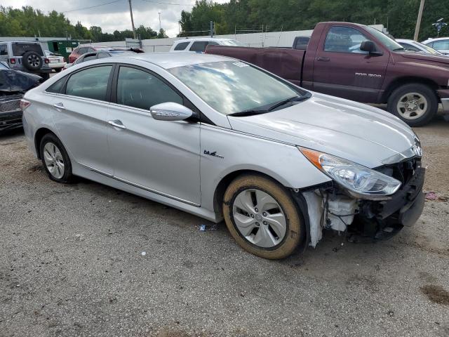 KMHEC4A4XFA138357 - 2015 HYUNDAI SONATA HYBRID SILVER photo 4