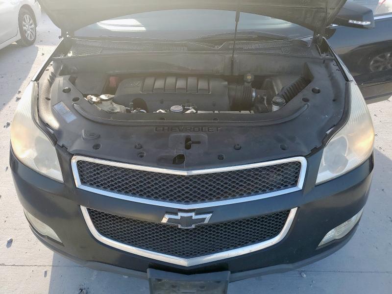1GNKRGED1CJ369071 - 2012 CHEVROLET TRAVERSE LT BLACK photo 12
