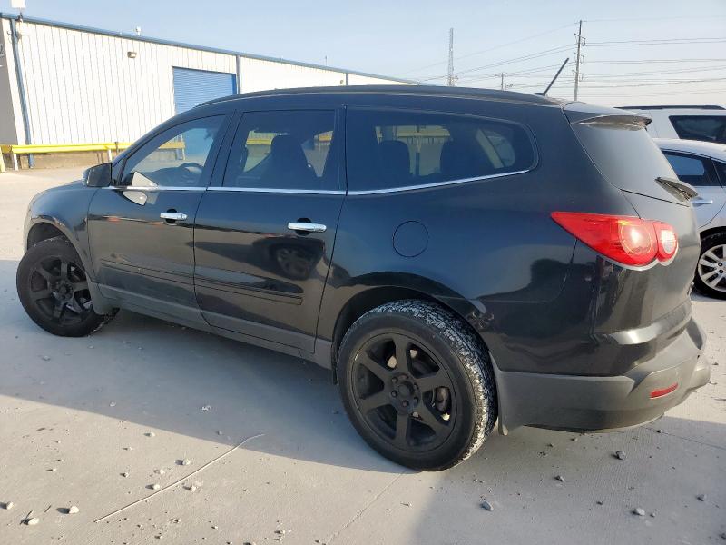 1GNKRGED1CJ369071 - 2012 CHEVROLET TRAVERSE LT BLACK photo 2
