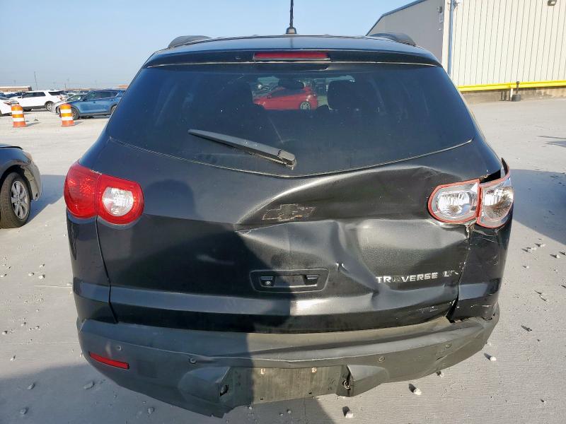 1GNKRGED1CJ369071 - 2012 CHEVROLET TRAVERSE LT BLACK photo 6