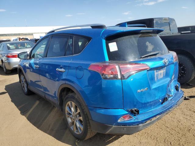 JTMDJREV1GD018601 - 2016 TOYOTA RAV4 HV LIMITED BLUE photo 2