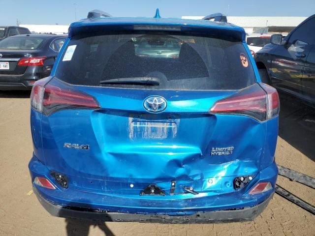 JTMDJREV1GD018601 - 2016 TOYOTA RAV4 HV LIMITED BLUE photo 6