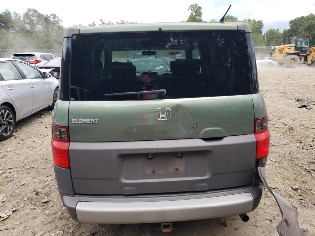 5J6YH28634L025604 - 2004 HONDA ELEMENT EX GREEN photo 6