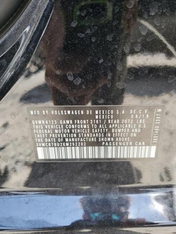 3VWCB7BU2KM252202 - 2019 VOLKSWAGEN JETTA S BLACK photo 12
