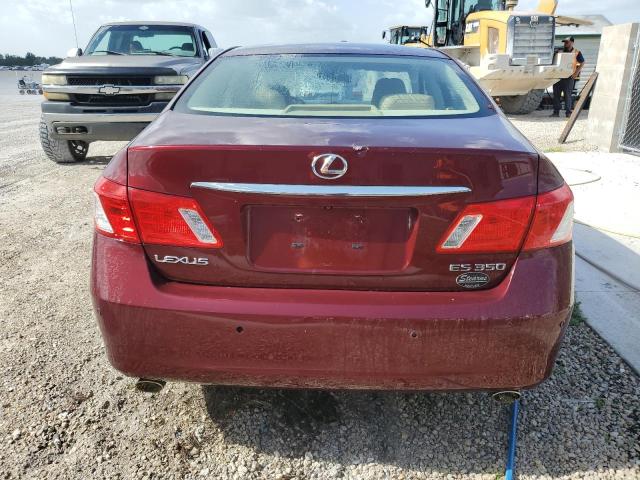 JTHBJ46G182198409 - 2008 LEXUS ES 350 BURGUNDY photo 6