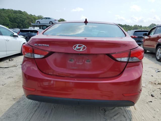 KMHDH4AE9FU387690 - 2015 HYUNDAI ELANTRA SE RED photo 6