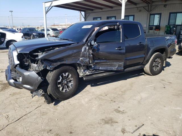 3TMCZ5AN4MM424715 - 2021 TOYOTA TACOMA DOUBLE CAB GRAY photo 1