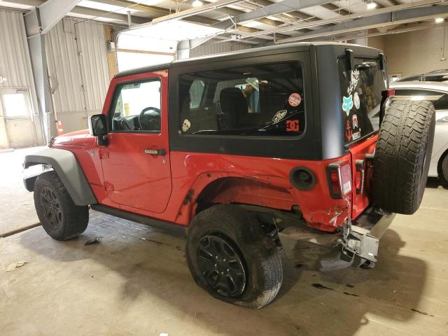 1C4AJWAG8FL614463 - 2015 JEEP WRANGLER SPORT RED photo 2