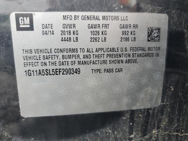 1G11A5SL5EF290349 - 2014 CHEVROLET MALIBU LS CHARCOAL photo 13