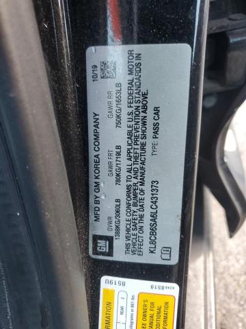 KL8CB6SA6LC431373 - 2020 CHEVROLET SPARK LS 黑色 照片 12