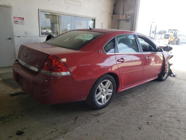 2G1WC57M091173373 - 2009 CHEVROLET IMPALA 2LT RED photo 3