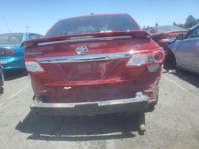 2T1BU4EE0BC732453 - 2011 TOYOTA COROLLA BASE RED photo 6