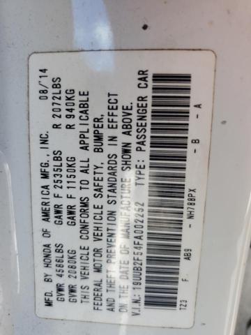 19UUB2F54FA002252 - 2015 ACURA TLX TECH WHITE photo 12