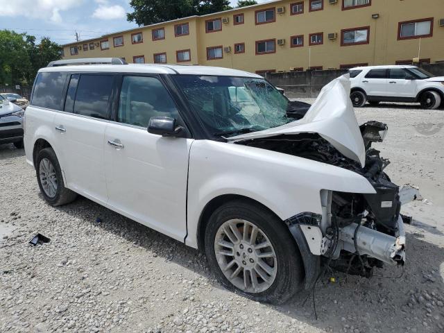 2FMHK6C80JBA21217 - 2018 FORD FLEX SEL WHITE photo 4