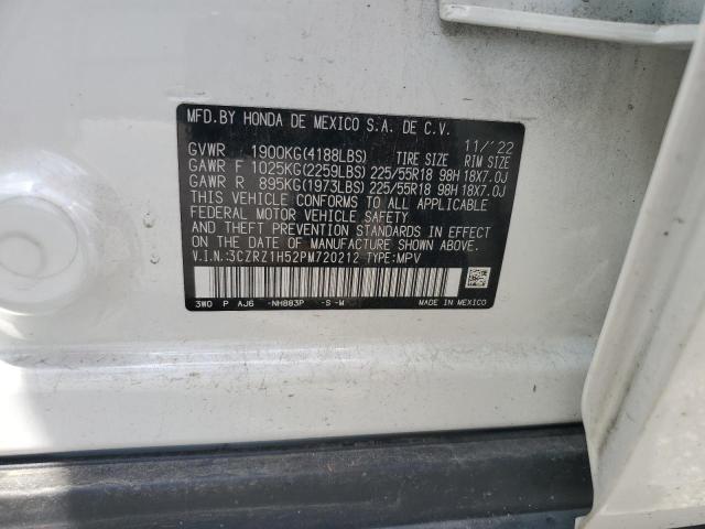 3CZRZ1H52PM720212 - 2023 HONDA HR-V SPORT WHITE photo 13