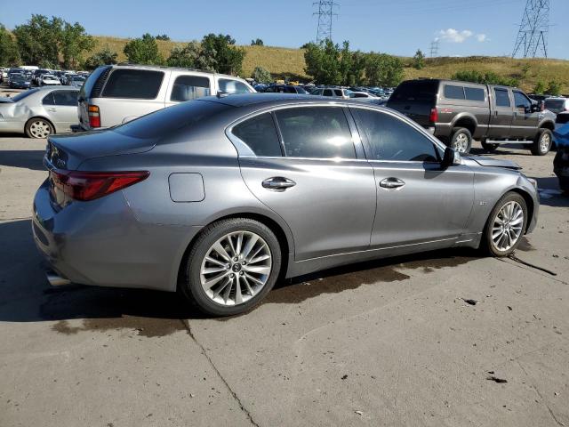 JN1EV7AR2KM594439 - 2019 INFINITI Q50 LUXE GRAY photo 3