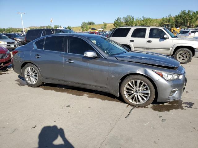 JN1EV7AR2KM594439 - 2019 INFINITI Q50 LUXE GRAY photo 4