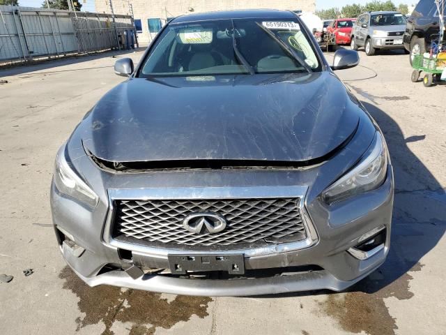 JN1EV7AR2KM594439 - 2019 INFINITI Q50 LUXE GRAY photo 5