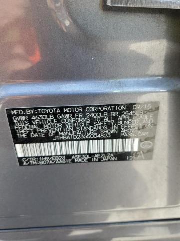 JTHBA1D23G5004823 - 2016 LEXUS IS 200T GRAY photo 12