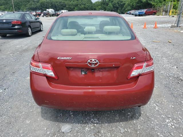 4T1BF3EK8AU523730 - 2010 TOYOTA CAMRY BASE წითელი ფოტო 6