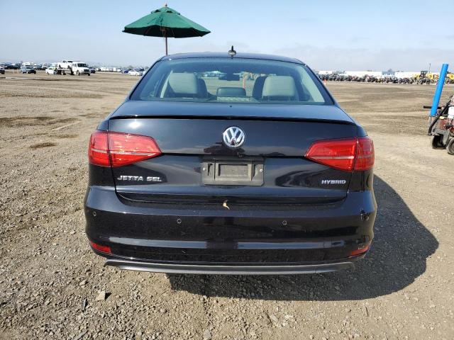 3VW637AJ9GM233851 - 2016 VOLKSWAGEN JETTA HYBRID BLACK photo 6