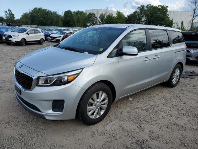 KNDMA5C16G6173075 - 2016 KIA SEDONA L SILVER photo 1