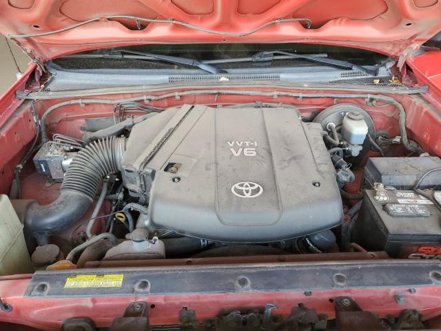 5TETU62N88Z591784 - 2008 TOYOTA TACOMA PRERUNNER ACCESS CAB RED photo 11