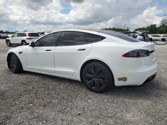 5YJSA1E58NF461147 - 2022 TESLA MODEL S 白色 照片 2