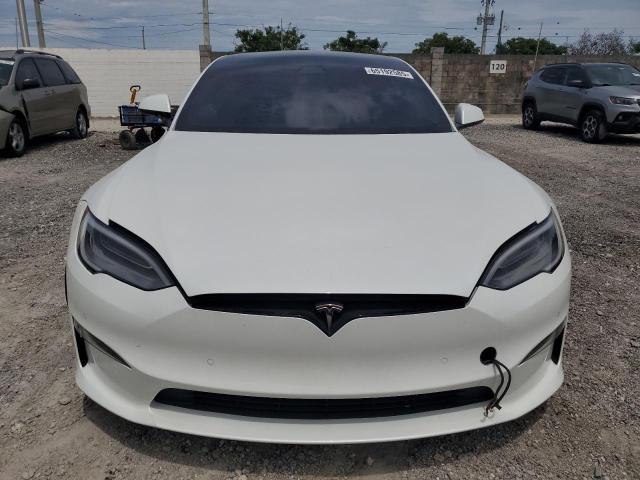 5YJSA1E58NF461147 - 2022 TESLA MODEL S 白色 照片 5