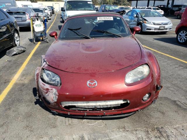 JM1NC25F860117226 - 2006 MAZDA MX-5 MIATA RED photo 5