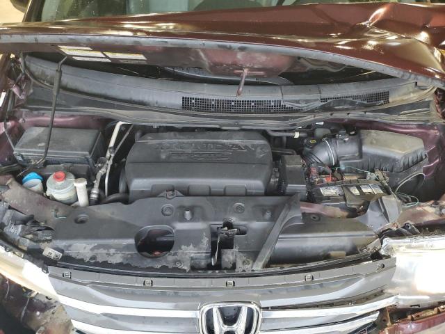 5FNRL5H67CB509531 - 2012 HONDA ODYSSEY EXL ბურგუნდია ფოტო 12