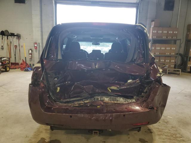 5FNRL5H67CB509531 - 2012 HONDA ODYSSEY EXL ბურგუნდია ფოტო 6